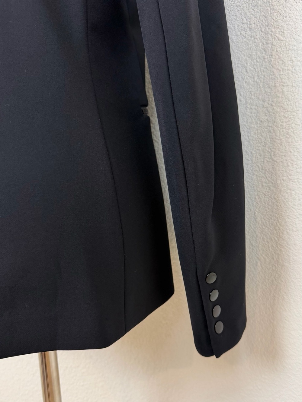 Veronica Beard Scuba Jacket Black Iconic Dickey Blazer Size 0 - Picture 10 of 14